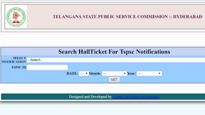 Telangana TRT notification 2018-2019 hall ticket download