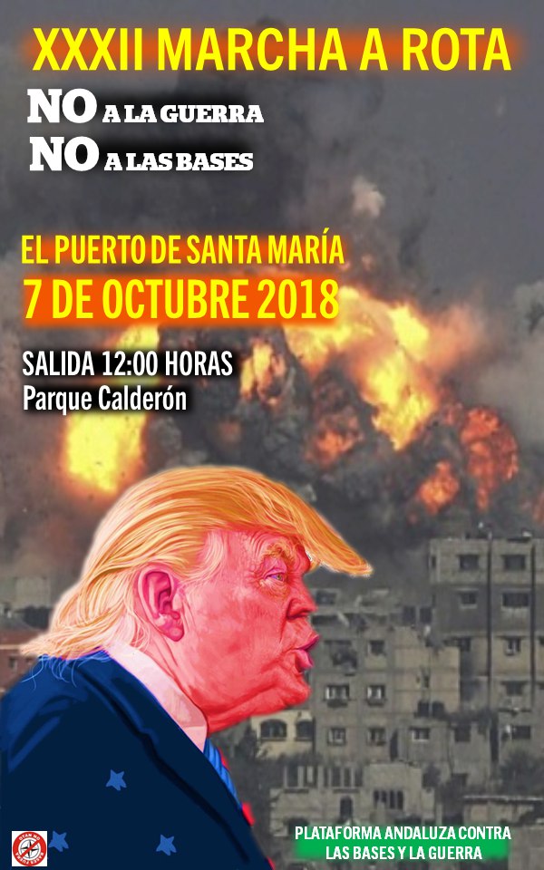 MARCHA A ROTA 2018. NO A LA GUERRA. NO A LAS BASES.