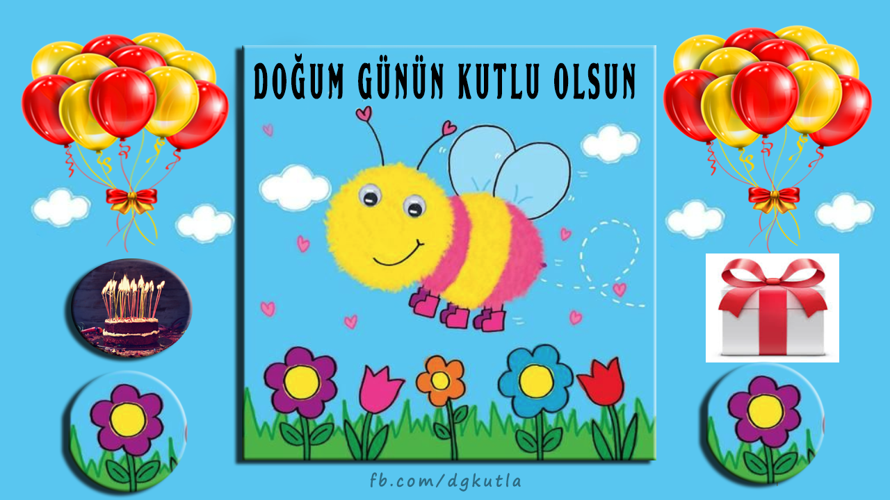 Cocuklara Dogum Gunu Tebrik Kartlari