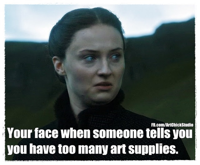 Too Many Art Supplies Meme