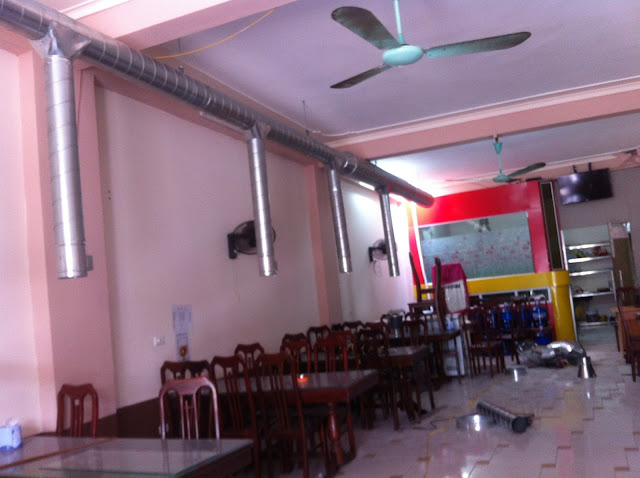 Hệ ống gió tròn chưa lắp chụp hút