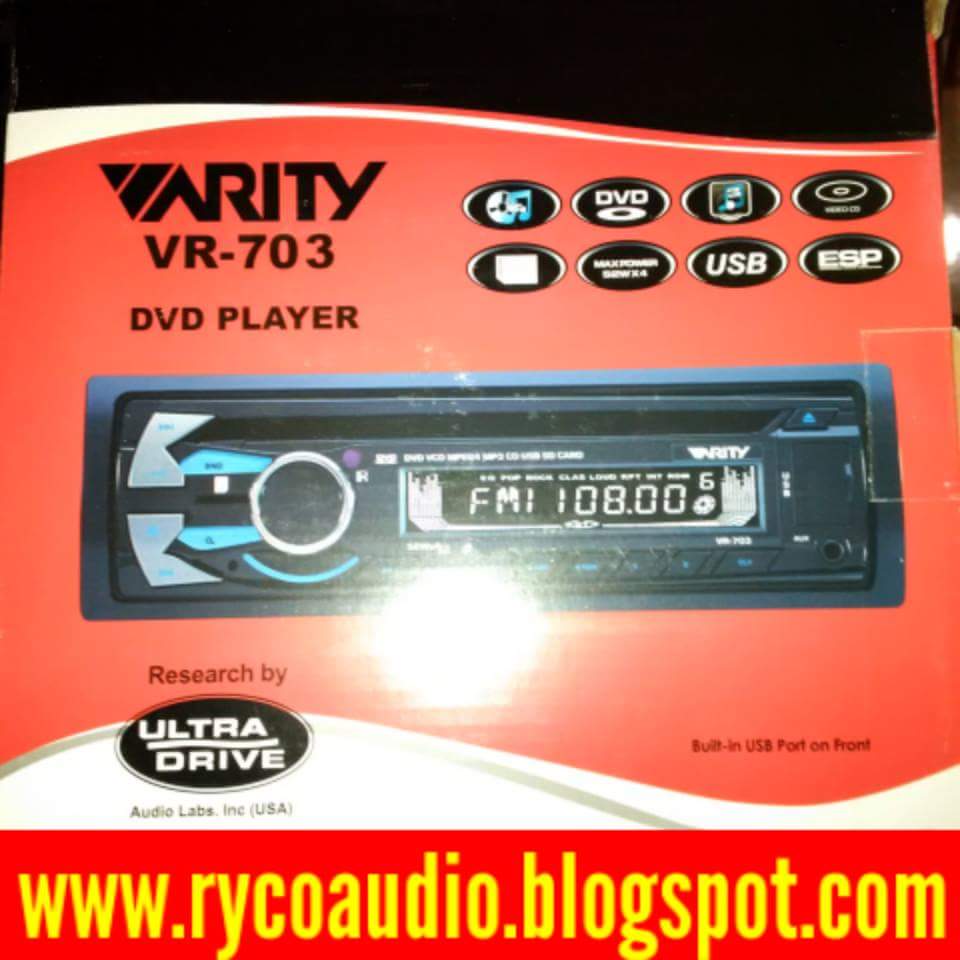 head unit dvd singel din varity vr703