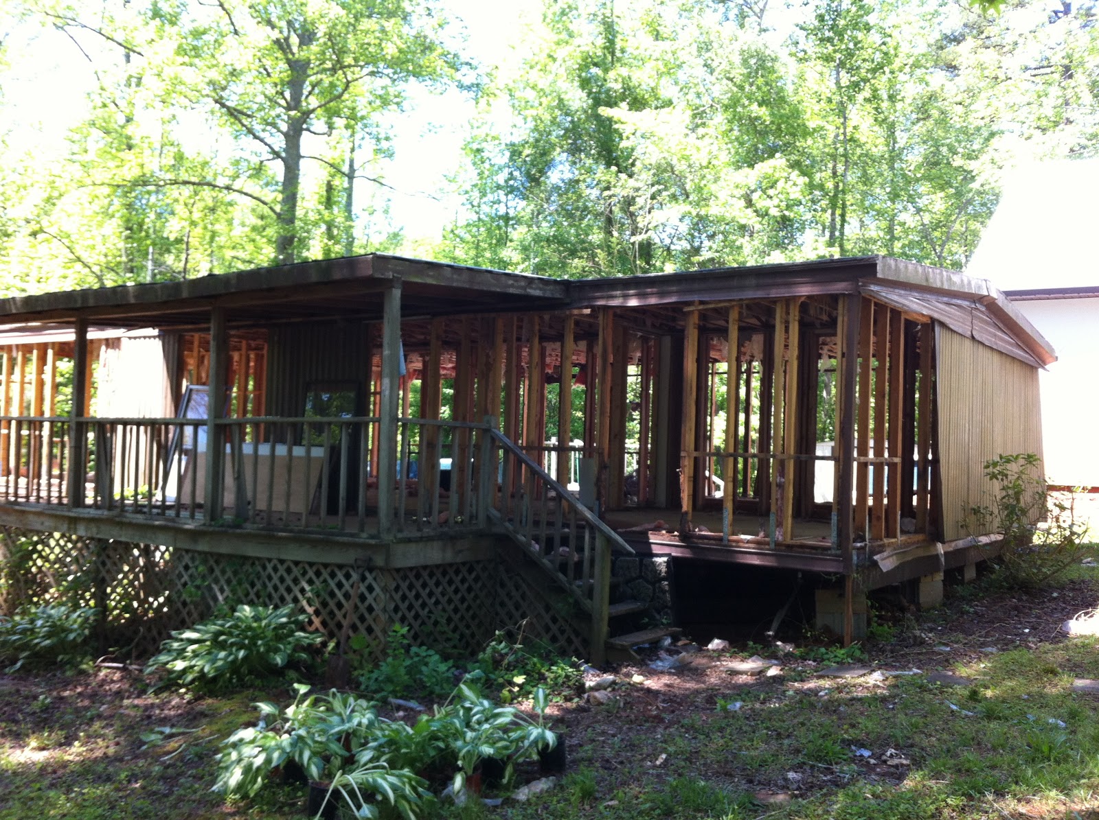 Green in Greenville Trailer Demolition Progress Continued