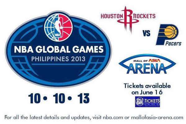nba global games philippines 2013 houston vs pacers