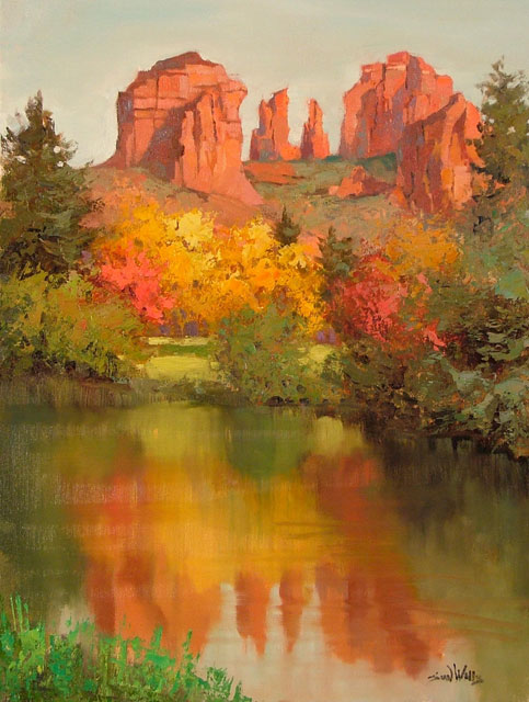 Sean Wallis landscape oil paintings