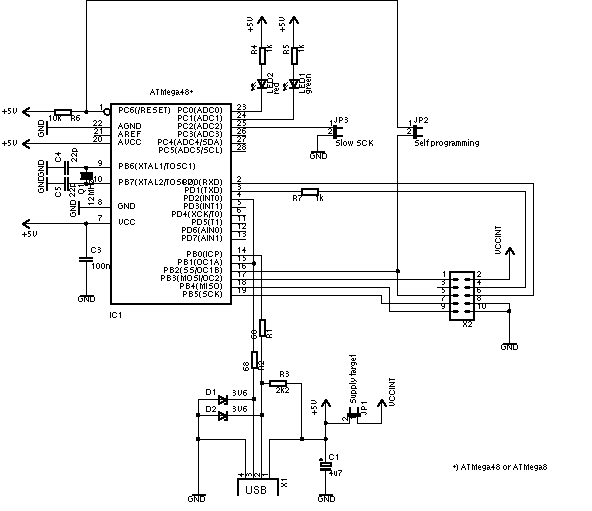 Isp Programmer For 8051 Circuit