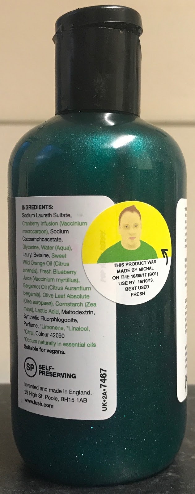 All Things Lush UK Berry Berry Christmas Shower Gel