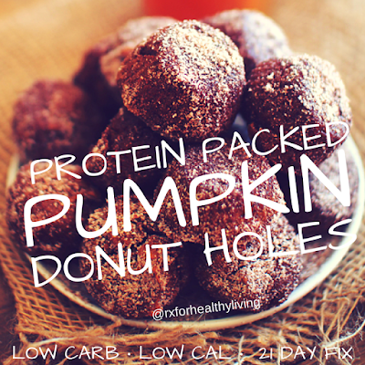 Protein Packed Pumpkin Donut Holes #healthysnackrecipes