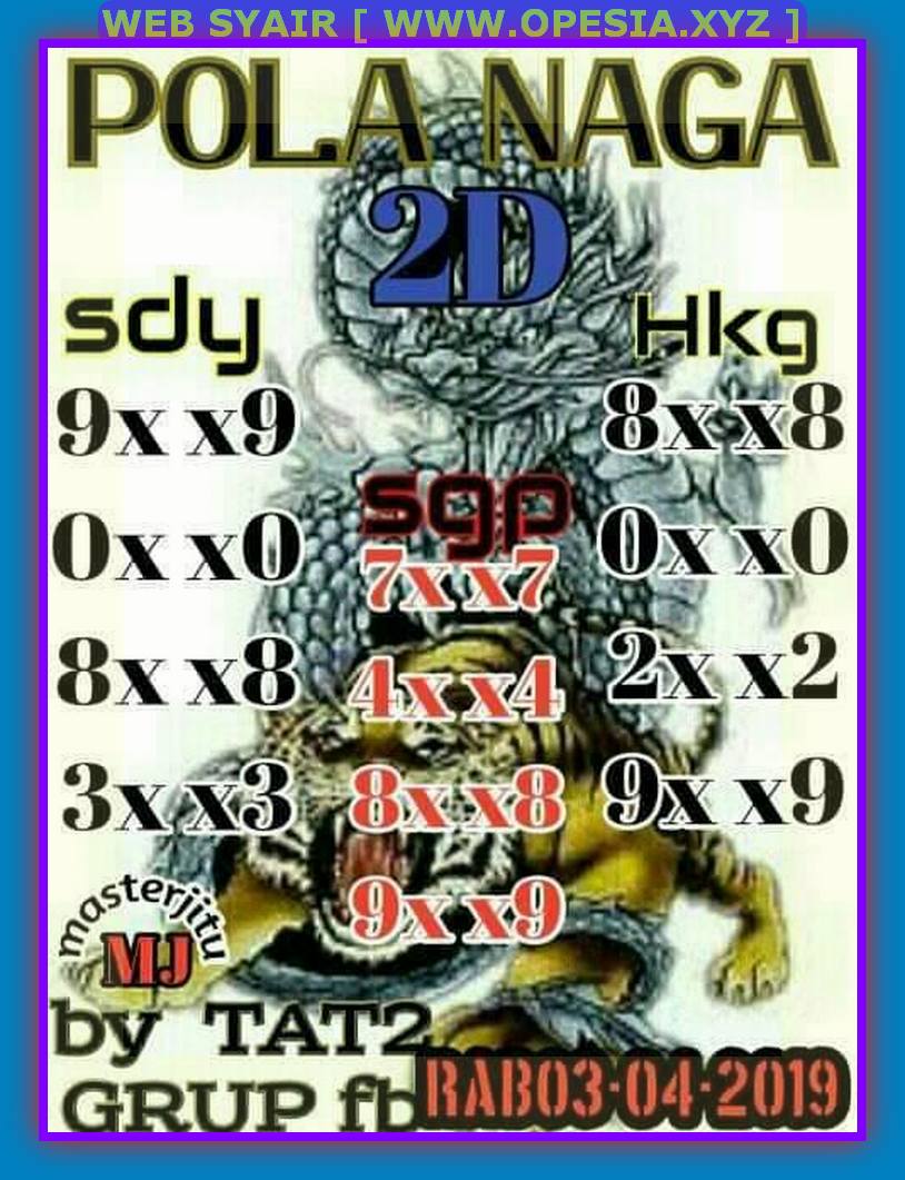 Kode syair hk Rabu 3 April 2019 GOsyair SEDIA KODE SYAIR