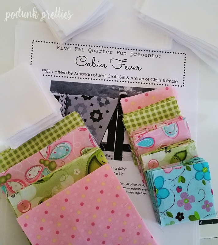 Podunk Pretties Quilting Five Fat Quarter Fun FREE patterns