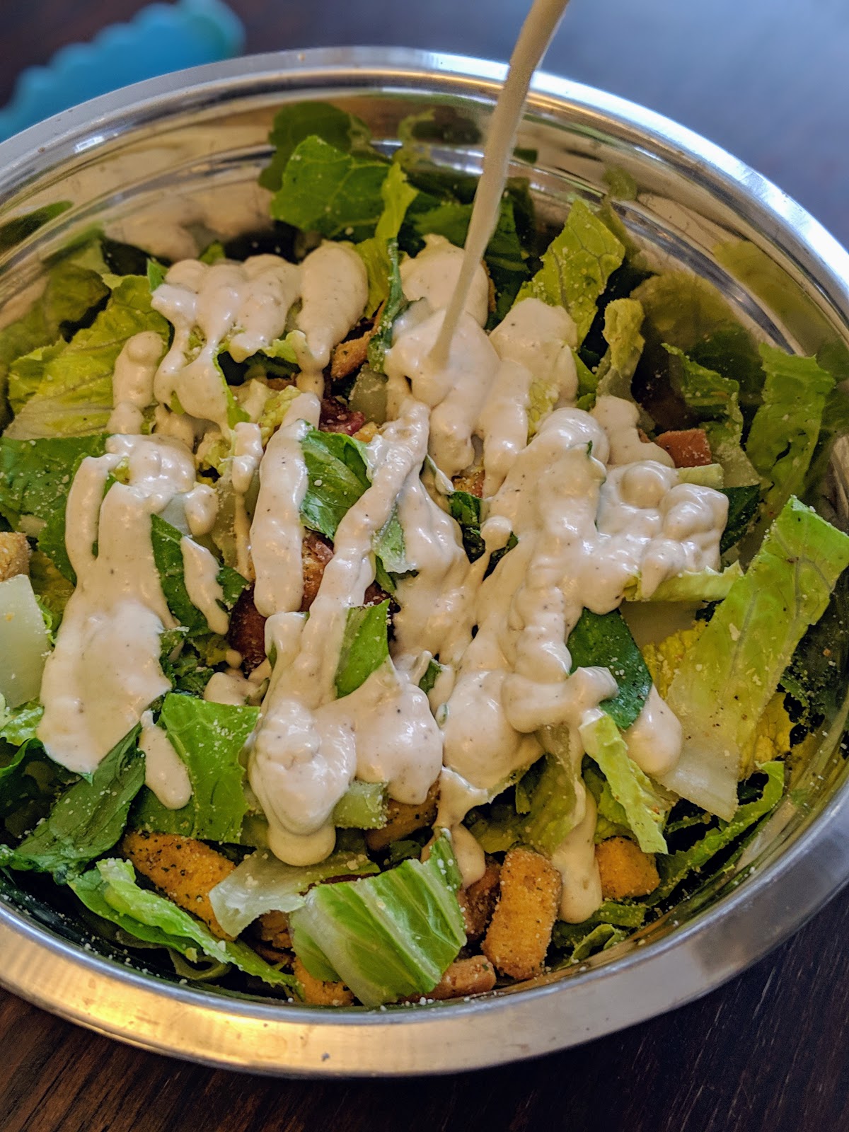 The Best Marinated BBQ Chicken Caesar Salad with Homemade dressing