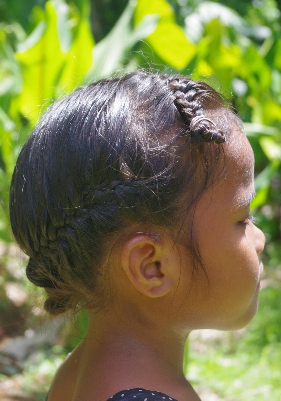 Braids And Hairstyles For Super Long Hair Micronesian Girl~ Opposite French Braids