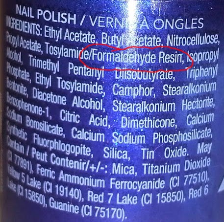 Fair and Sensitive Skin: Formaldehyde