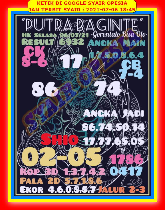 Syair Hk Malam Ini Selasa 6 Juli 2021 Opesia Official Syair Hk Malam Ini Selasa 6 Juli 2021 Opesia Official