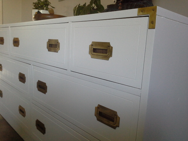 white campaign dresser