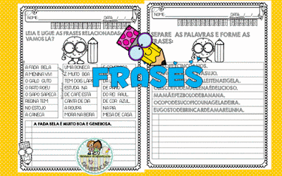 Atividades de leitura 2º ano - frases Atividades com frases, Atividades de 2º ano, Frases, Atividades de alfabetização,