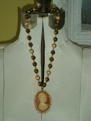 Goldtone Cameo Necklace