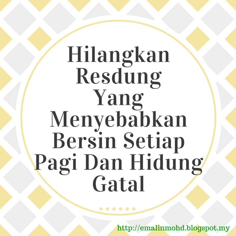 Hilangkan Resdung Yang Menyebabkan Bersin Setiap Pagi Dan Hidung Gatal