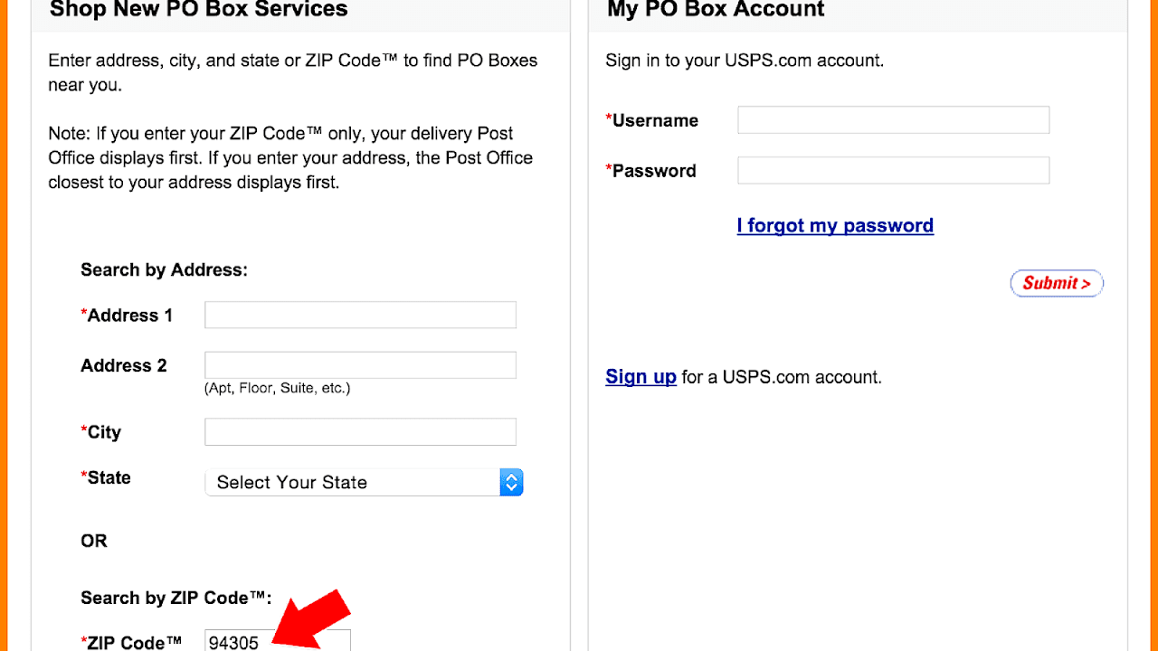 Po Box Address Example Box Choices