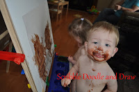 Paint with pudding toddler art activity