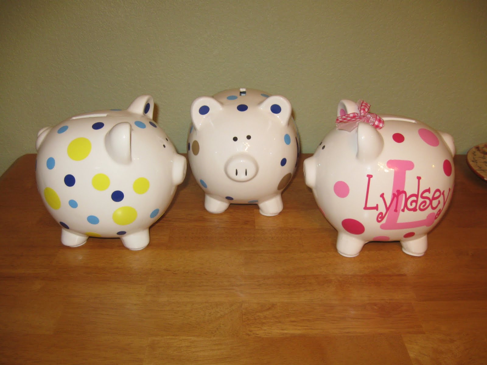 De La Design Personalized ceramic piggy banks