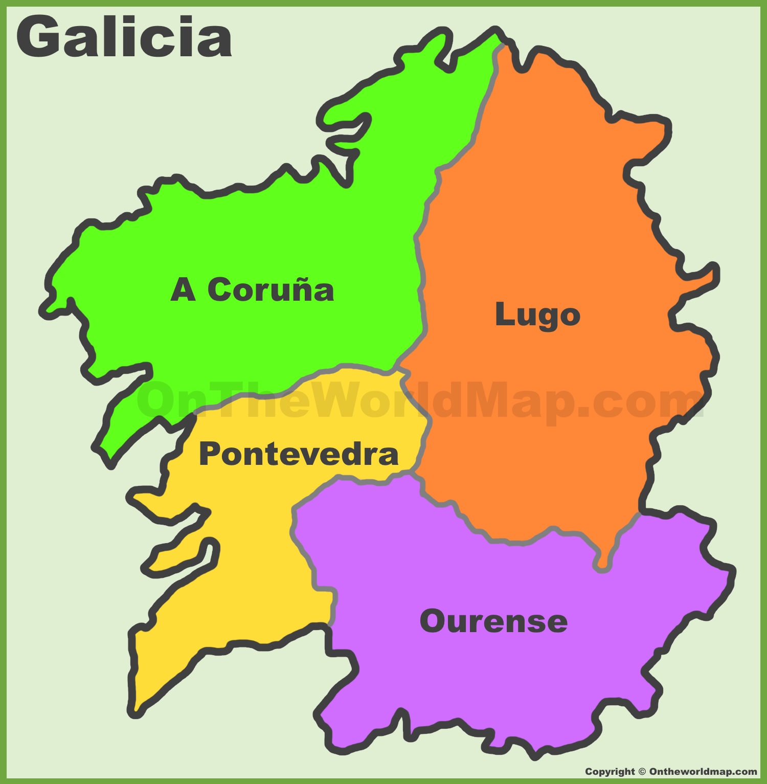 Geografía De Galicia Galizia Mundo Hispánico™