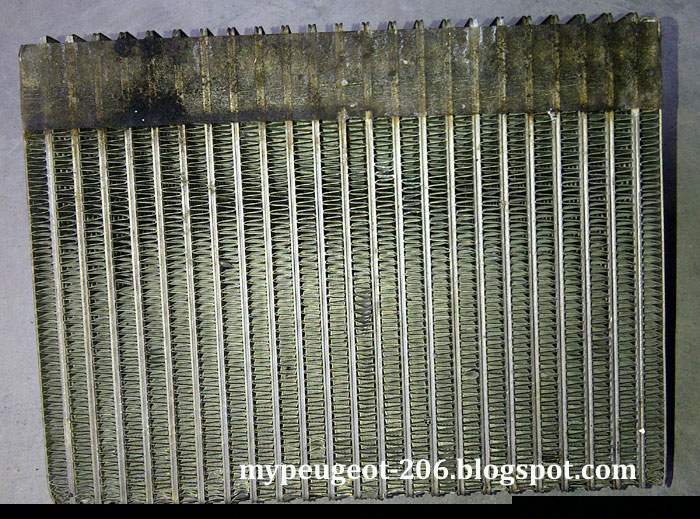 Peugeot 206 Evaporator AC bau, kotor dan bocor