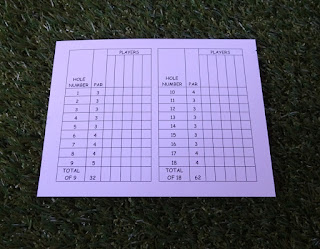 Scorecard for the Championship course at Goony Golf of Spring Lake Park in Minnesota Scorecard for the Championship course at Goony Golf of Spring Lake Park in Minnesota