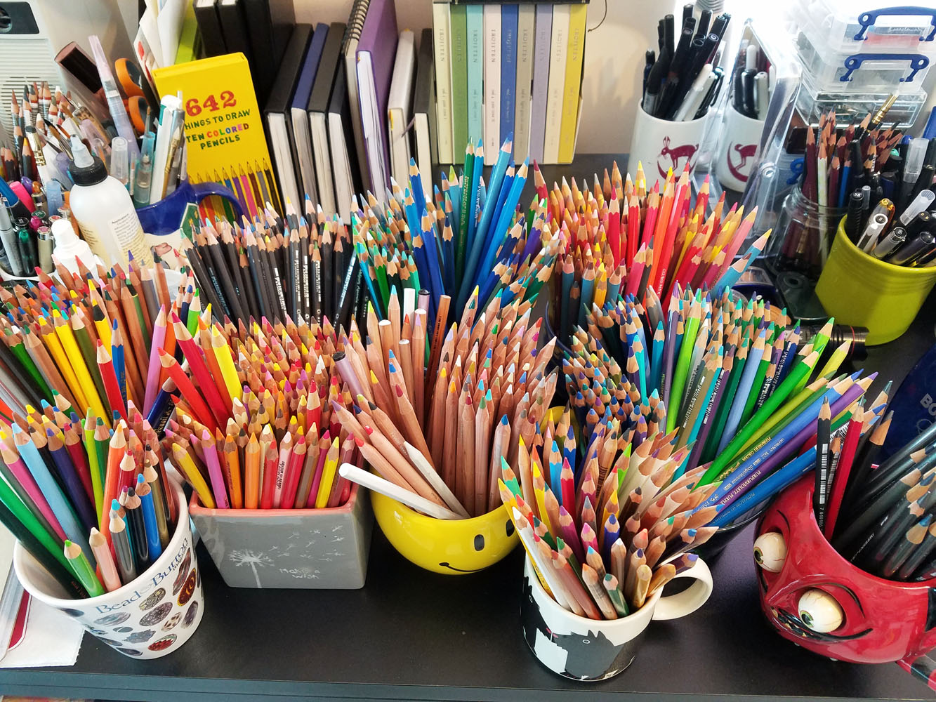 Fueled by Clouds & Coffee: How Many Colored Pencils Do You Really Need?