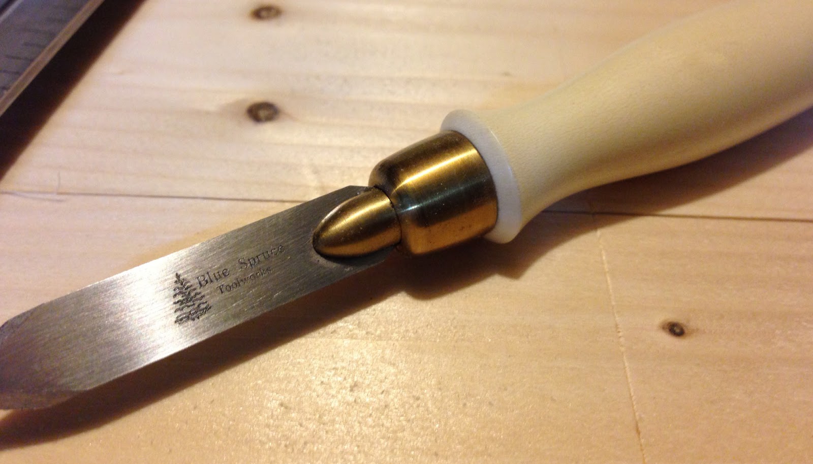 The Clueless Woodwright Blue Spruce Marking Knife