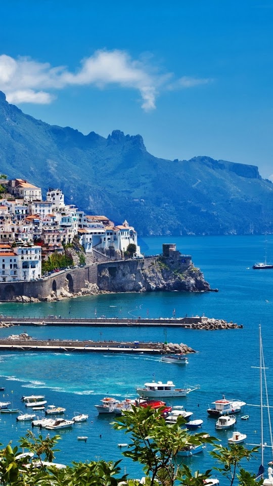 Greece Island City Port  Android Best Wallpaper