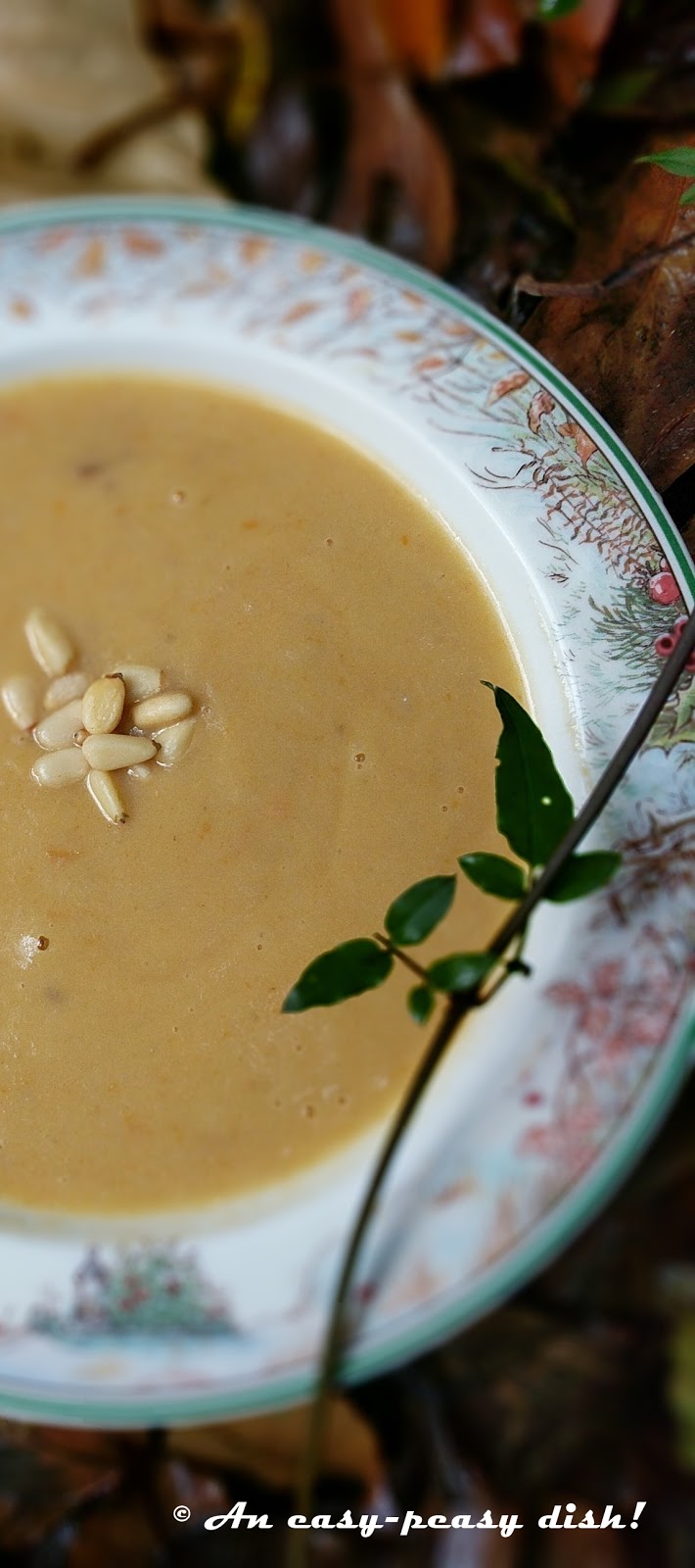Easypeasy dish... JERUSALEM ARTICHOKES, PARSNIP AND HONEY VELOUTE