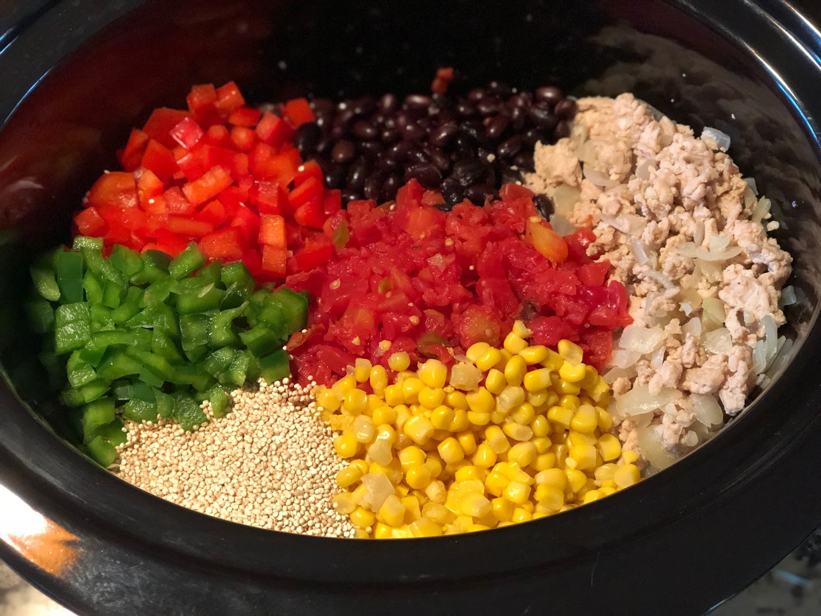 MC Squared Crock Pot Mexican Quinoa Casserole