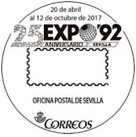 Filatelia - Sevilla -  XXV Aniversario Expo92 - 2017 - Matasellos de Sevilla