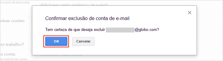 Excluindo endereço de e-mail do coletor de e-mails no Gmail