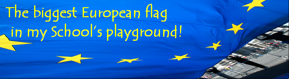 The biggest European flag in my School’s playground