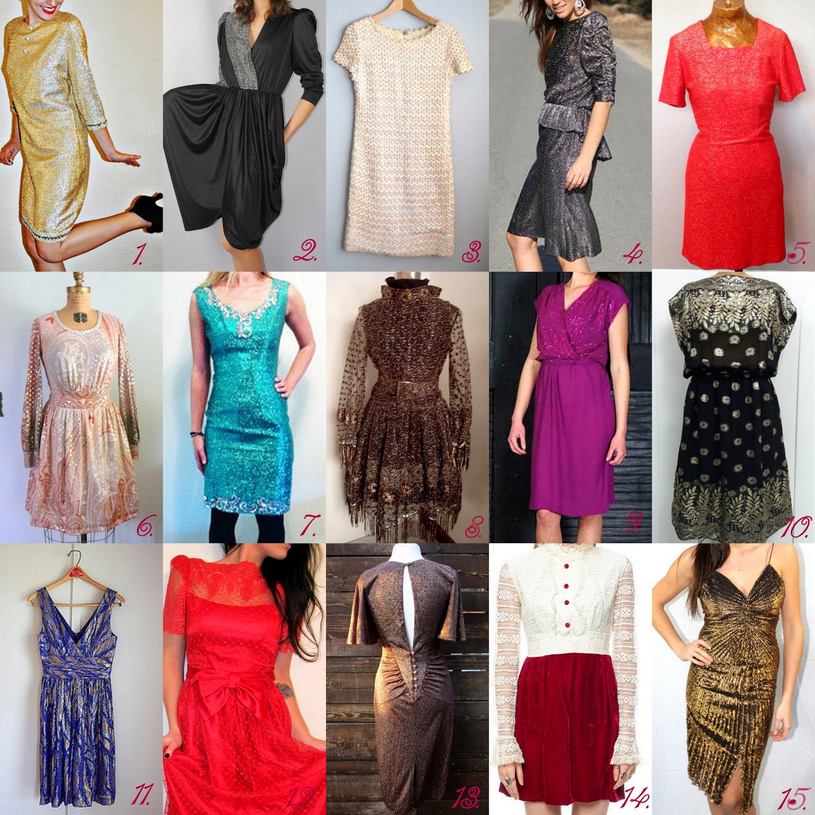 GYPSY YAYA: 15 Fabulous Vintage Dresses for the Holidays! (For Around $50)