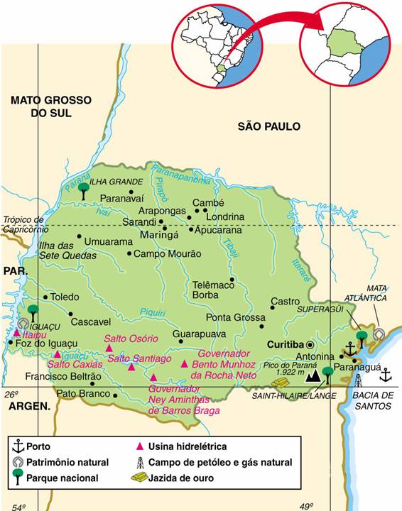 Paraná | Aspectos Geográficos e Socioeconômicos do Estado do Paraná