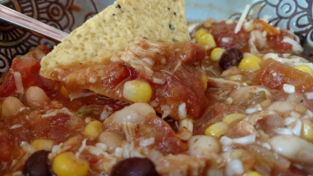 Chicken Salsa Chili Recipe: The only chili recipe you'll ever need. Fabulous Chili Recipe using Salsa, Chicken, and Beans
