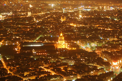 View from Eiffel Tower at Night