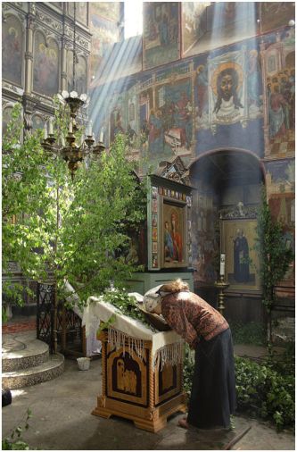 Why Orthodox Churches Are Decorated With Trees Grass And Flowers