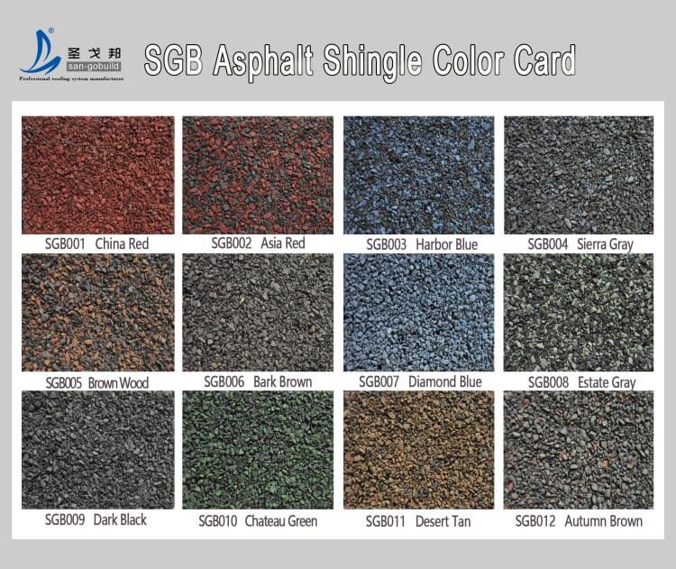 Roof Tile Color Chart