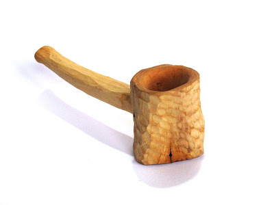 pipa de madera de brezo tallada