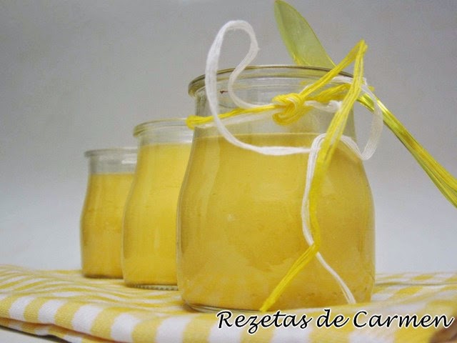 Yogur casero de mango