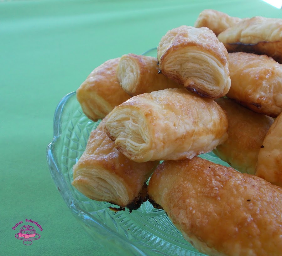 Mini napolitanas caseras de chocolate