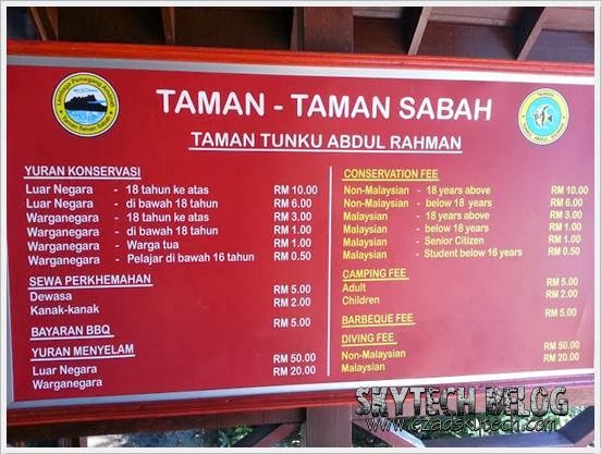Visit Malaysia 2014 - Yuran Konservasi Tunku Abdul Rahman Park