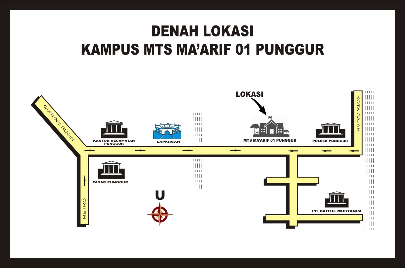 Kumpulan Desaigh MTs Ma�arif 01 Punggur Denah Lokasi