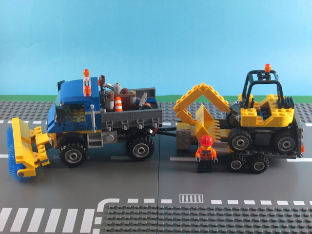 Set LEGO City 60152 Sweeper & Excavator