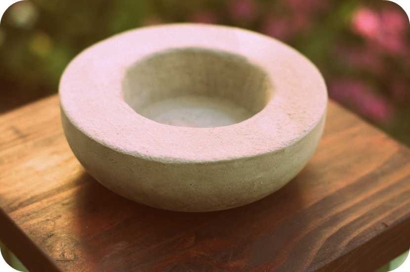 To Tame Me DIY concrete vessels