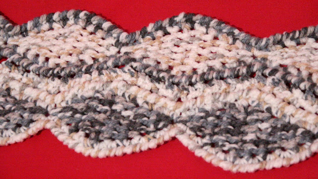 rhombus (diamond) crochet afghan with free pattern